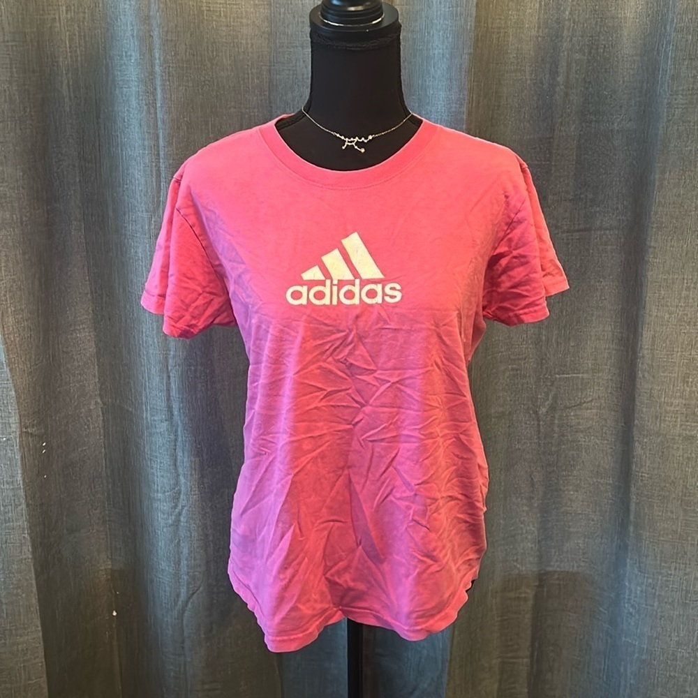 Pink ADIDAS Logo Tee